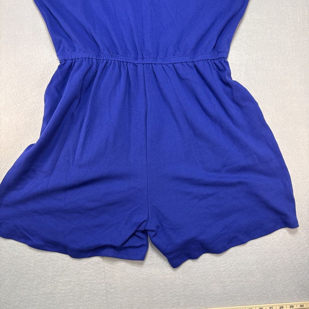 Zenana Romper Sleeveless V-neck Cobalt Blue, Pockets,Sz 2X Comfy, Preppy, Dress‎ - Picture 9 of 9